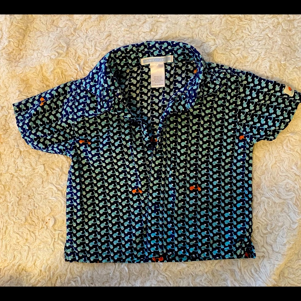 Janie and Jack Scooter Print Tee 6-12 Months